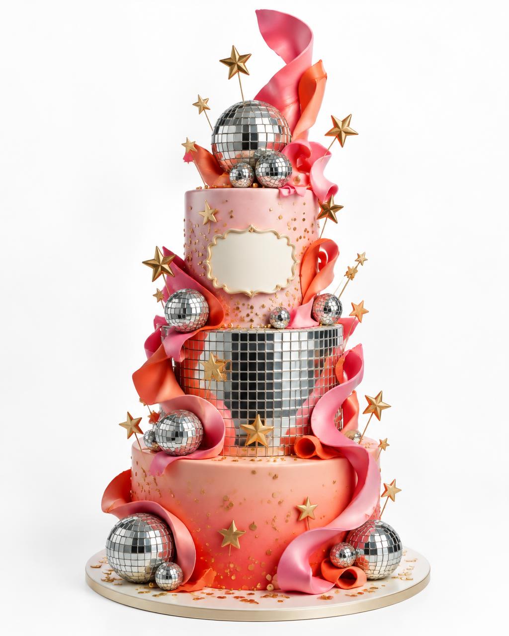 Gâteau Disco fever pour Chloé